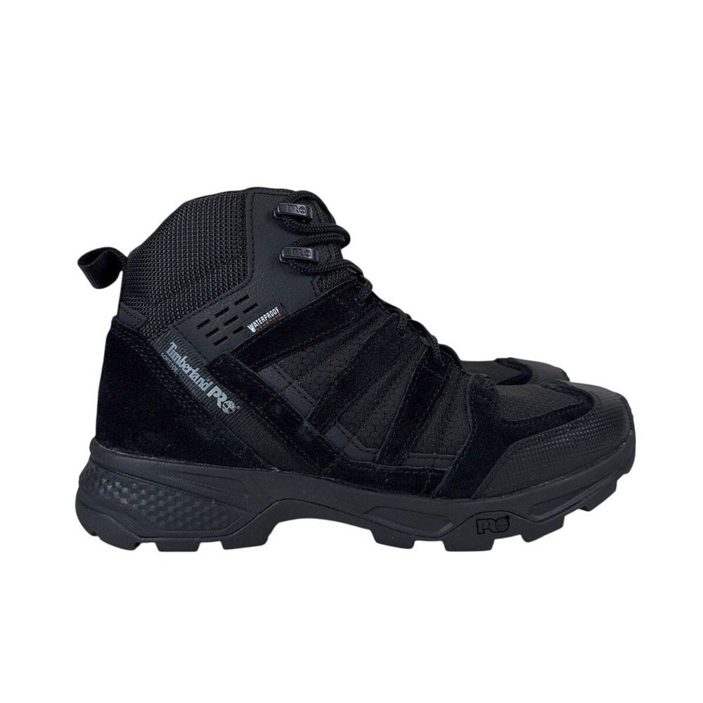 Timberland PRO Soft Toe Work Boots Mens 7.5 Waterproof Black